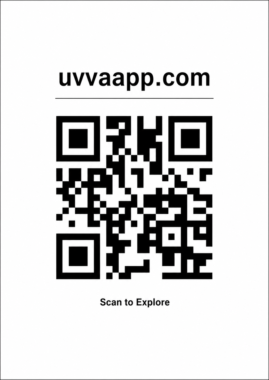 UvvaApp QR code